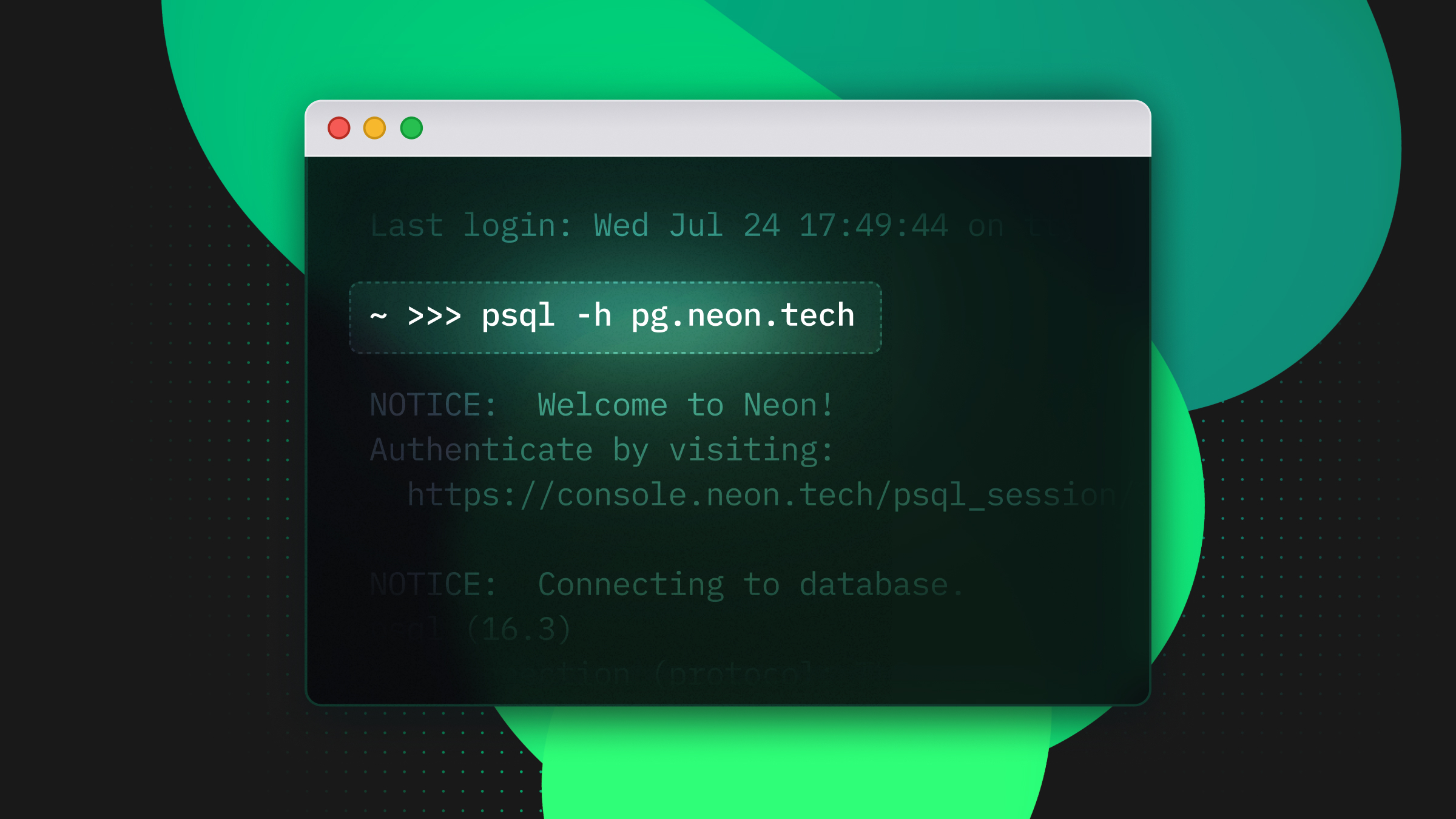 Neon Serverless Postgres Jam banner